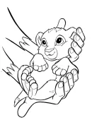 Lion King kleurplaat 1